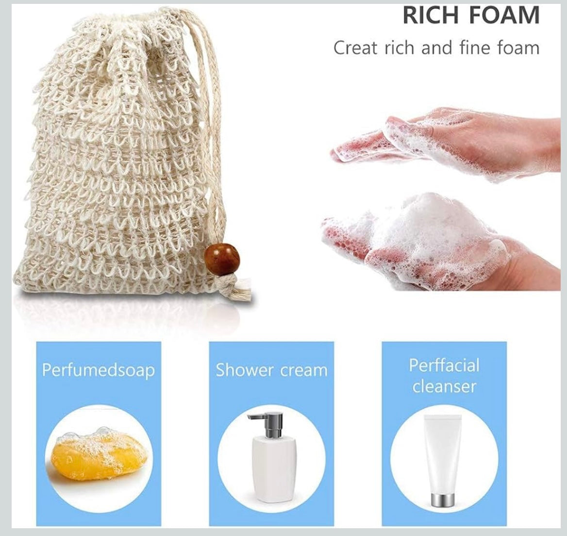 Exfoliating Soap bag