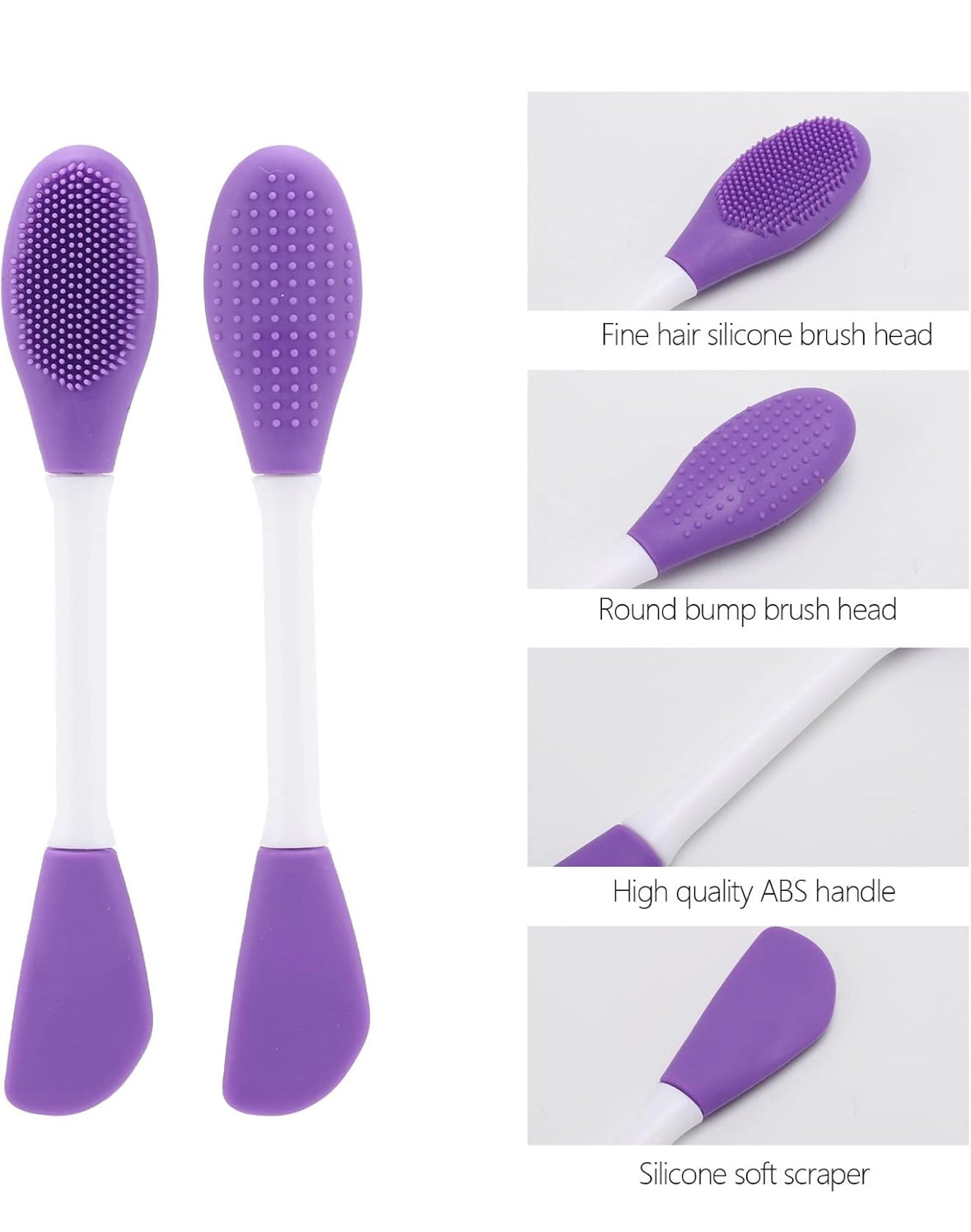 Double sided Facial scrub brush